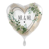 Folienballon Herz "Mr. & Mr." ⚣ 🏳️‍🌈 -hey-Party.de- Folienballons -#Variante_