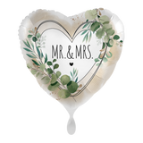 Folienballon Herz "Mr. & Mrs" -hey-Party.de- Folienballons -#Variante_