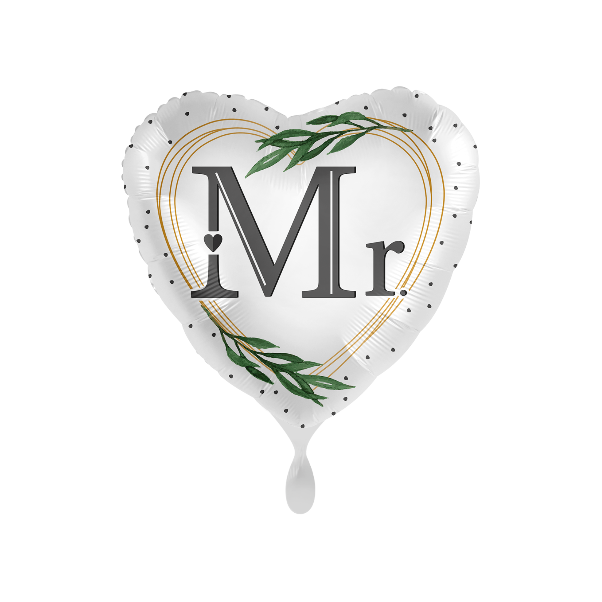 Folienballon Herz "Mr."