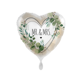 Folienballon Herz "Mr. & Mrs" -hey-Party.de- Folienballons -#Variante_
