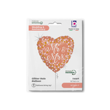 Folienballon Herz "Mr. & Mrs." Roségold -hey-Party.de- Folienballons -#Variante_