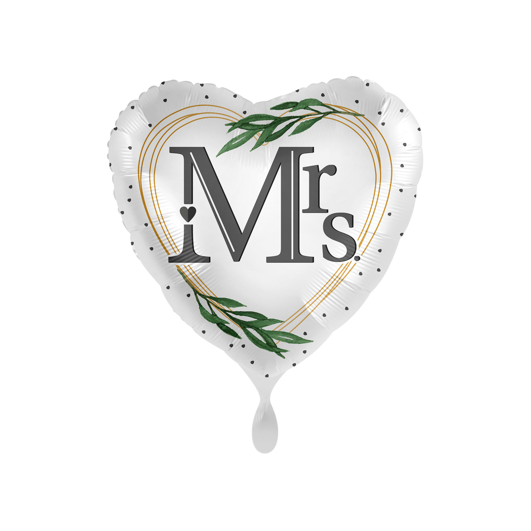 Folienballon Herz "Mrs."