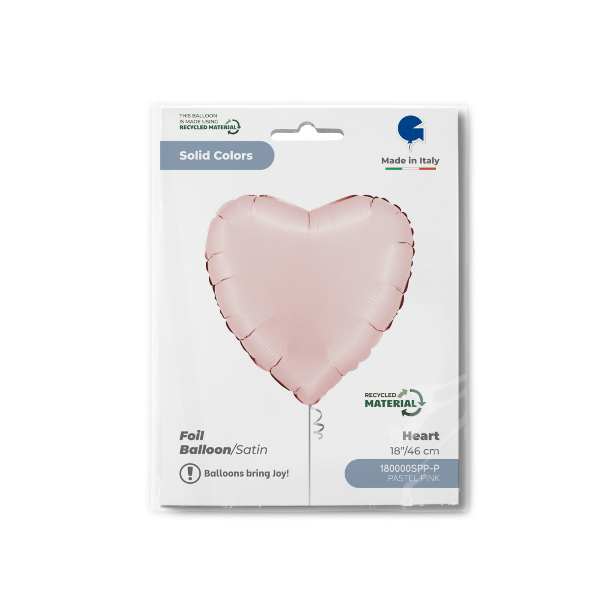 Folienballon Herz Rosa Satin