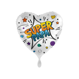 Folienballon Herz "Super Papa", ca. 35 cm