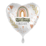 Folienballon Herz "Zur Taufe Alles Gute" -hey-Party.de- Folienballons -#Variante_