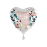Folienballon Herz "Zur Taufe die besten Wünsche" -hey-Party.de- Folienballons -#Variante_