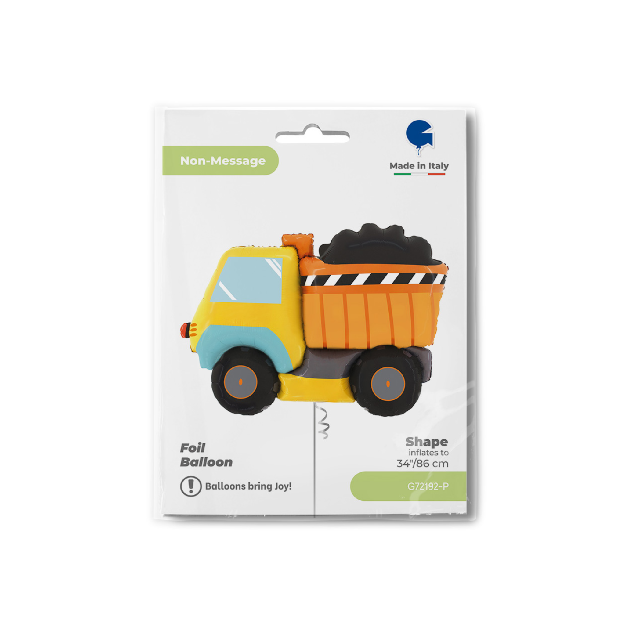 Folienballon Kipplaster -hey-Party.de- Folienballons -#Variante_