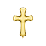 Folienballon Kreuz Gold -hey-Party.de- Folienballons -#Variante_