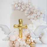 Folienballon Kreuz Gold -hey-Party.de- Folienballons -#Variante_