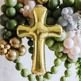 Folienballon Kreuz Gold -hey-Party.de- Folienballons -#Variante_