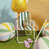 Folienballon Kugel Streifen -hey-Party.de- Folienballons -#Variante_