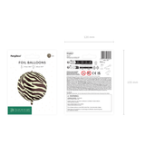 Folienballon Kugel Zebrastreifen -hey-Party.de- Folienballons -#Variante_