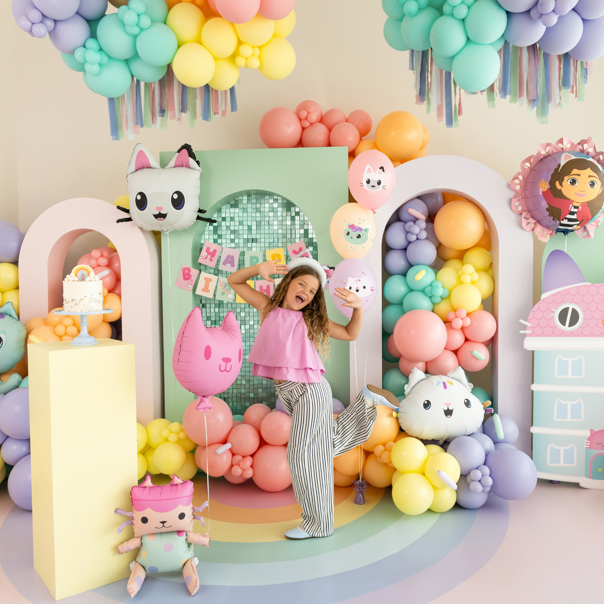 Folienballon Meerkatze Gabby´s Dollhouse -hey-Party.de- Folienballons -#Variante_