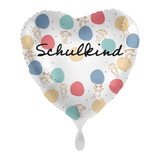 Folienballon Personalisierbar Herz Schulkind -hey-Party.de- Folienballons -#Variante_