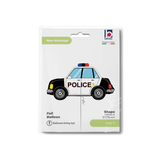 Folienballon Polizeiauto Seitlich, ca. 80x43 cm