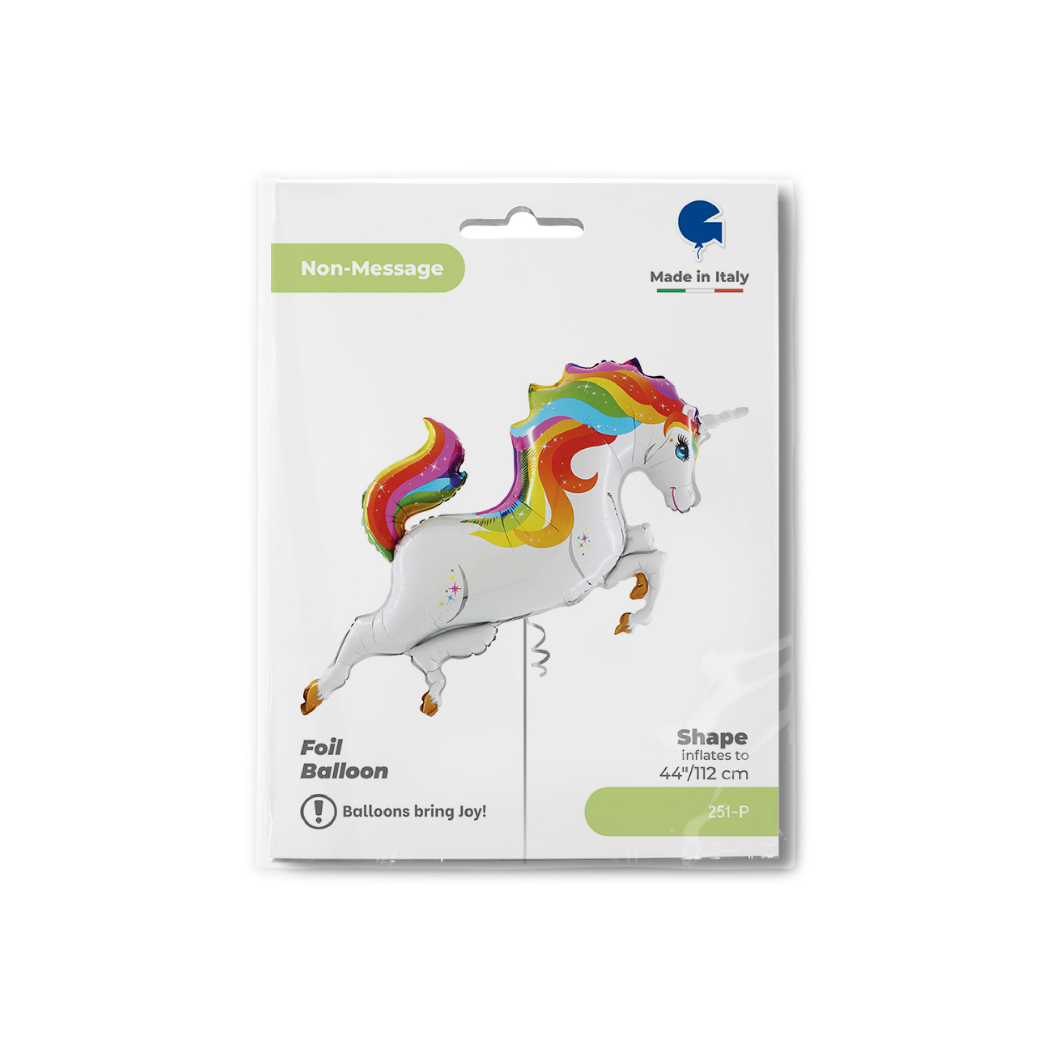 Folienballon Regenbogen Einhorn -hey-Party.de- Folienballons -#Variante_
