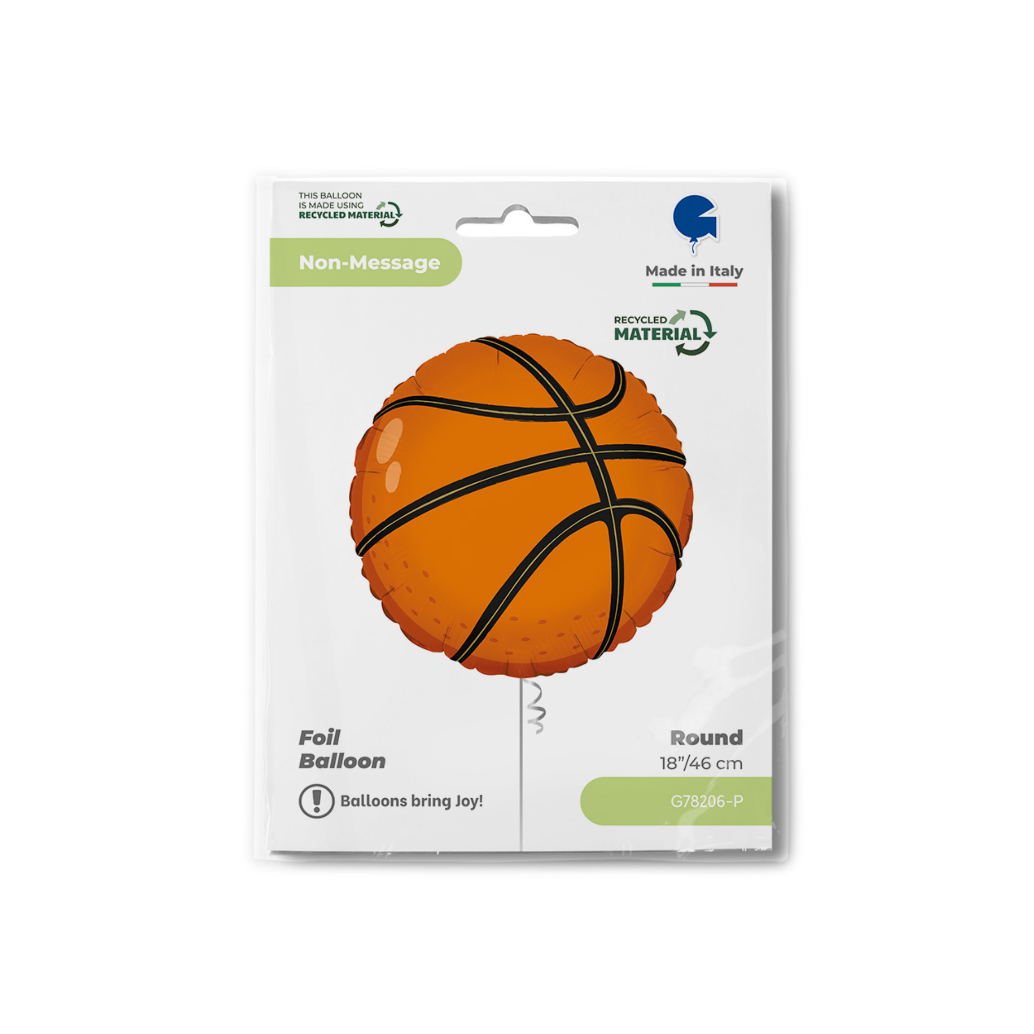 Folienballon Rund Basketball -hey-Party.de- Folienballons -#Variante_