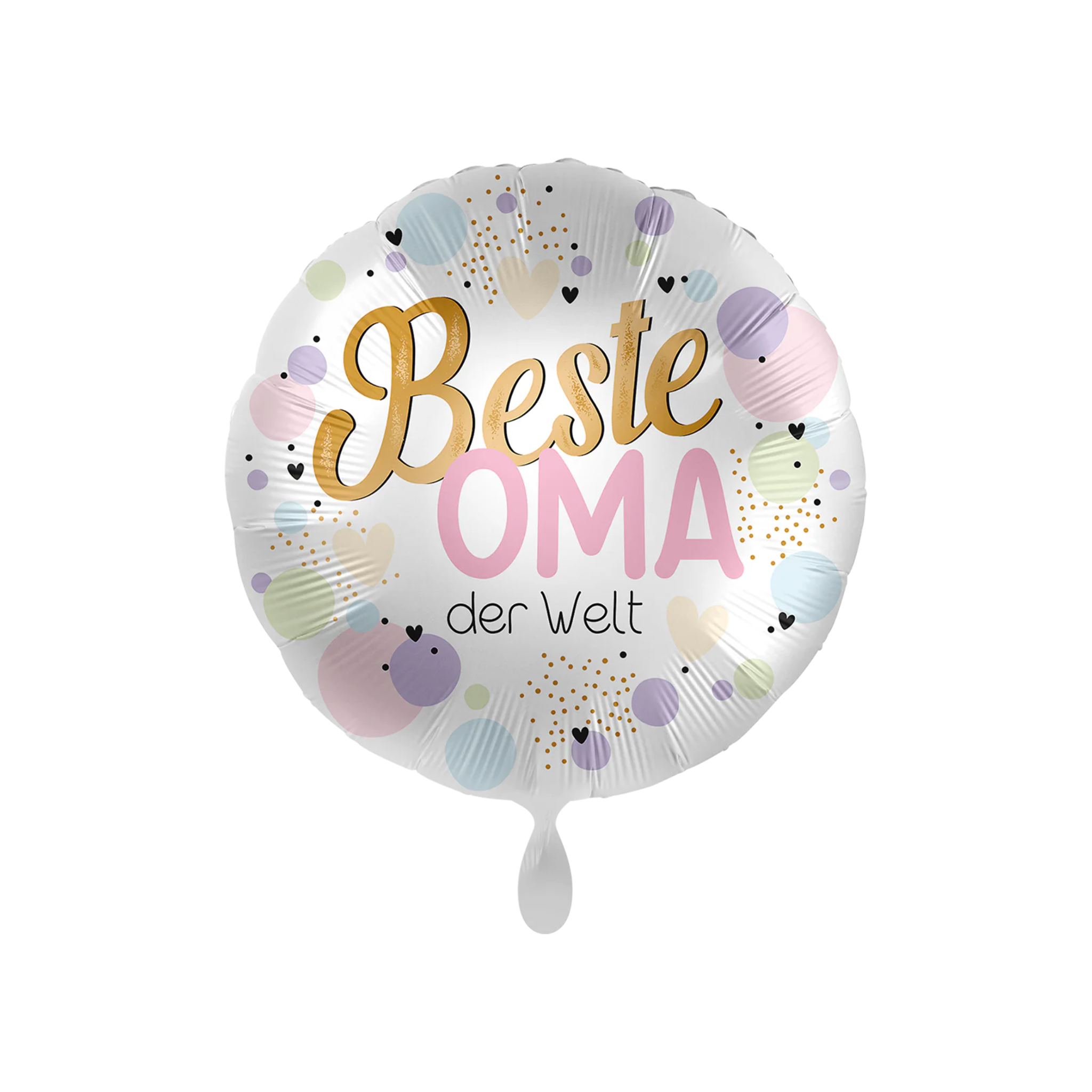 Folienballon Rund Beste Oma der Welt, ca. 35 cm