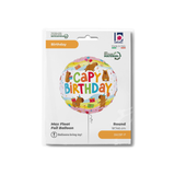 Folienballon Rund "Capy Birthday" -hey-Party.de- Folienballons -#Variante_