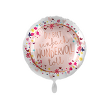 Folienballon Rund "Du bist einfach wundervoll toll" -hey-Party.de- Folienballons -#Variante_