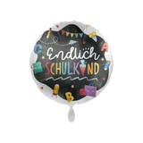 Folienballon rund "Endlich Schulkind" Tafel -hey-Party.de- Folienballons -#Variante_