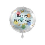 Folienballon Rund "Happy Birthday to You" -hey-Party.de- Folienballons -#Variante_