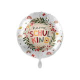 Folienballon rund "Hurra Schulkind" Boho -hey-Party.de- Folienballons -#Variante_