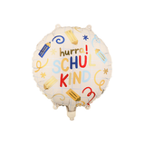 Folienballon Rund "Hurra! Schulkind" -hey-Party.de- Folienballons -#Variante_