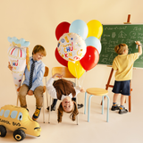 Folienballon Rund "Hurra! Schulkind" -hey-Party.de- Folienballons -#Variante_