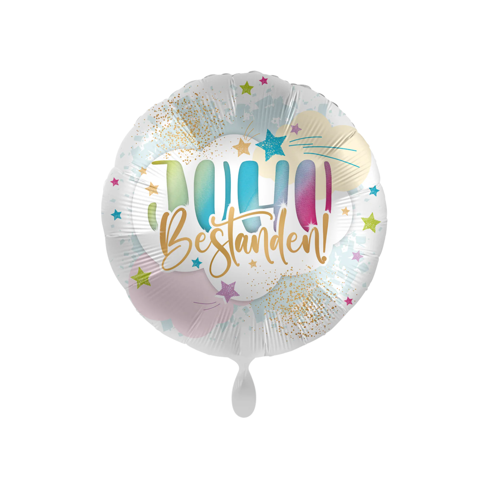 Folienballon Rund "Juhu! Bestanden!"