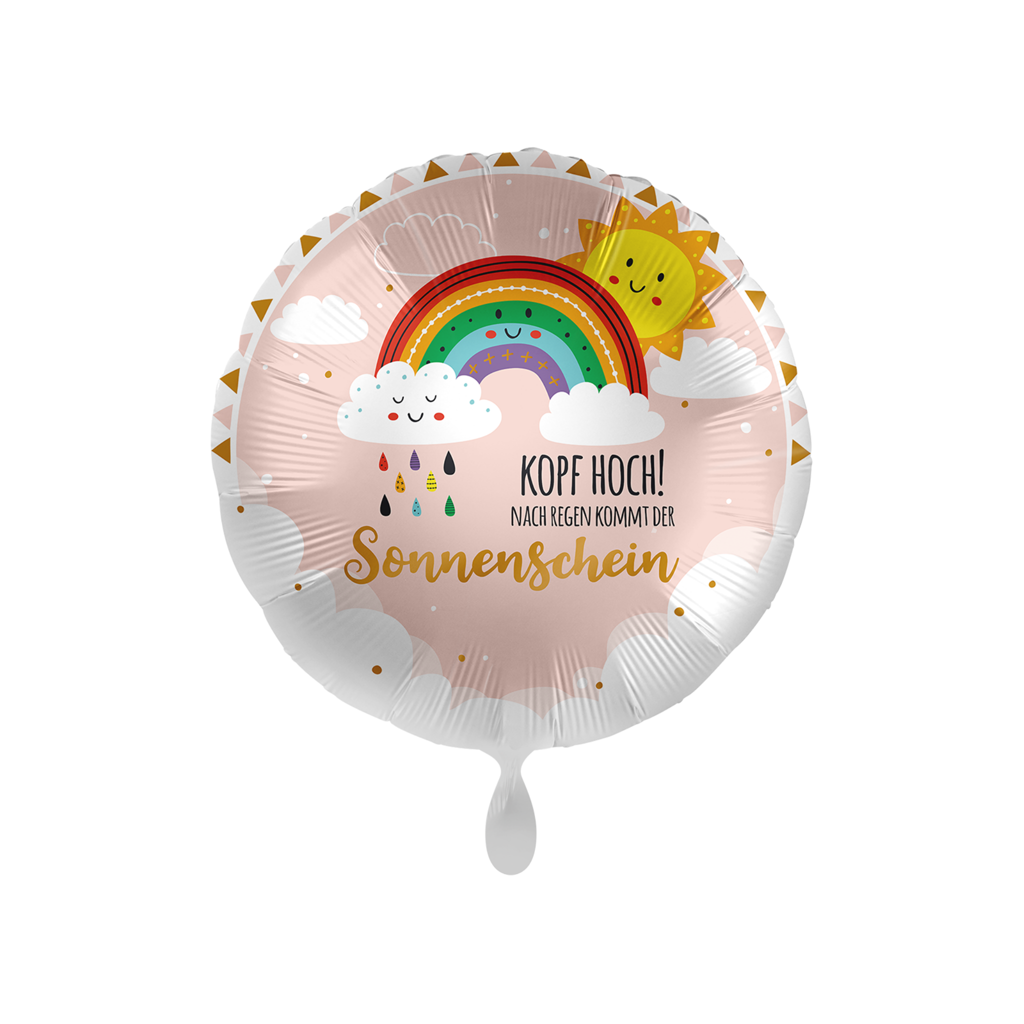 Folienballon rund "Kopf Hoch Sonnenschein" -hey-Party.de- Folienballons -#Variante_
