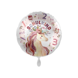 Folienballon rund "Schulkind" Einhorn -hey-Party.de- Folienballons -#Variante_