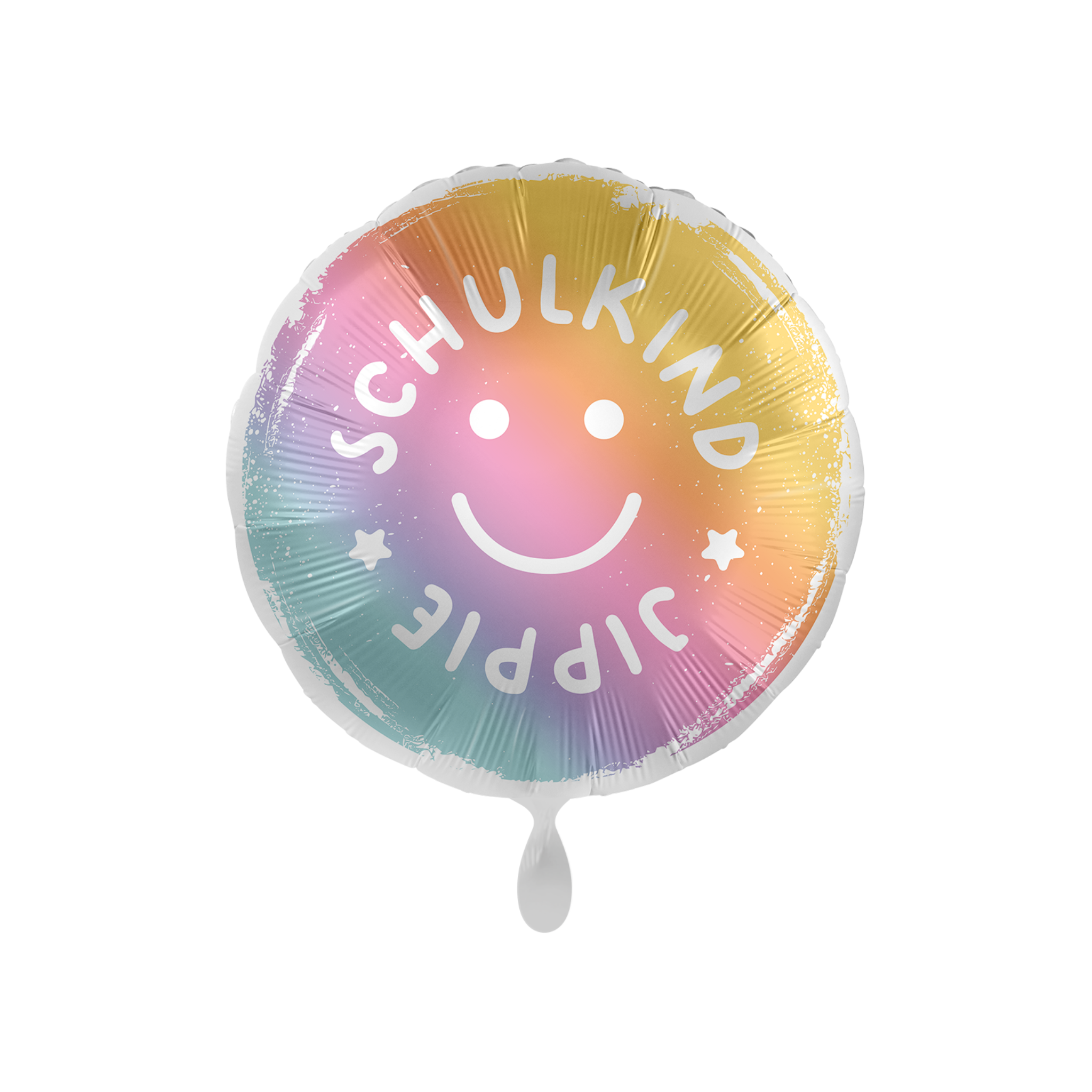 Folienballon rund "Schulkind Yippie" Smile -hey-Party.de- Folienballons -#Variante_