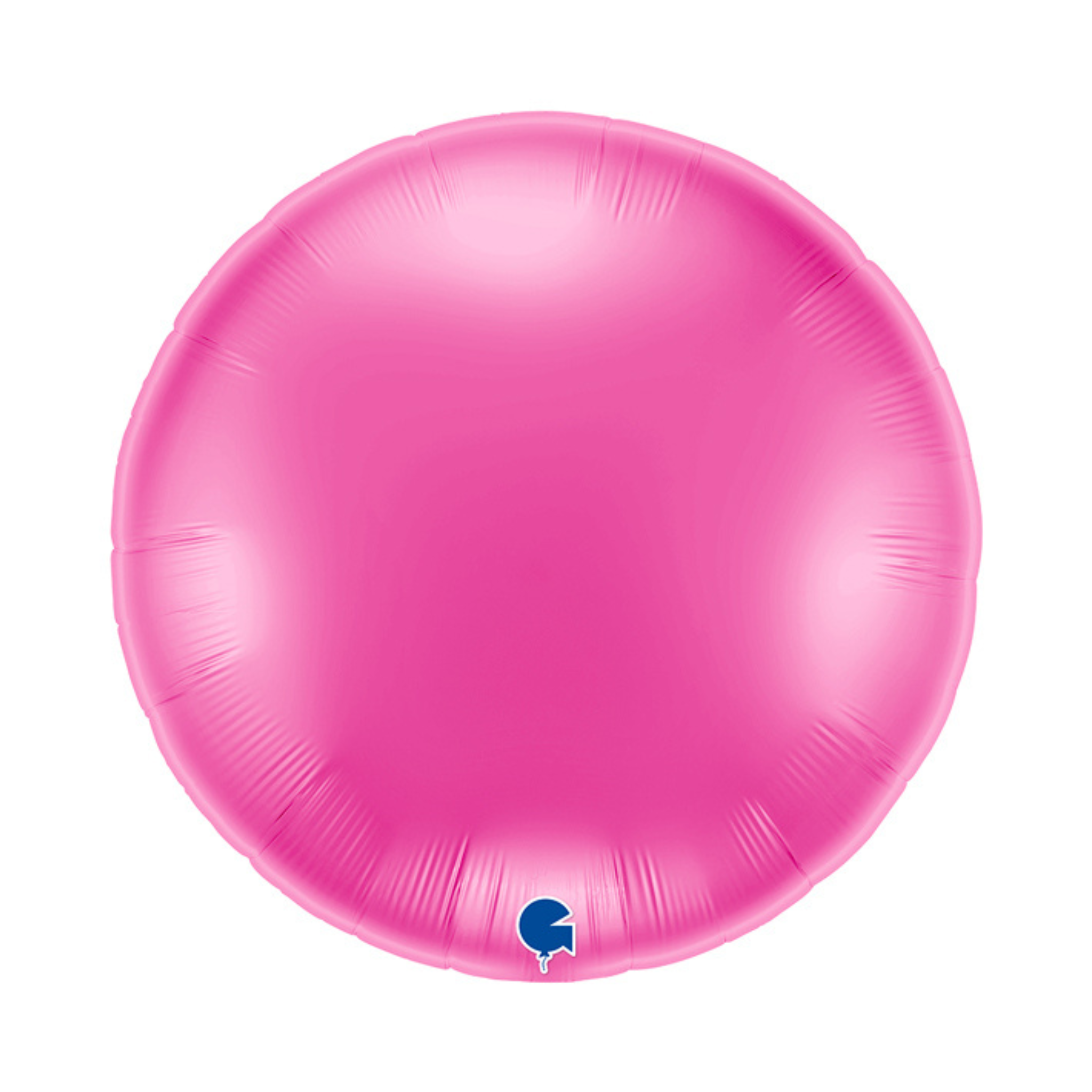 Folienballon Rund XXL einfarbig Pink, ca. 91 cm