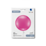 Folienballon Rund XXL einfarbig Pink, ca. 91 cm