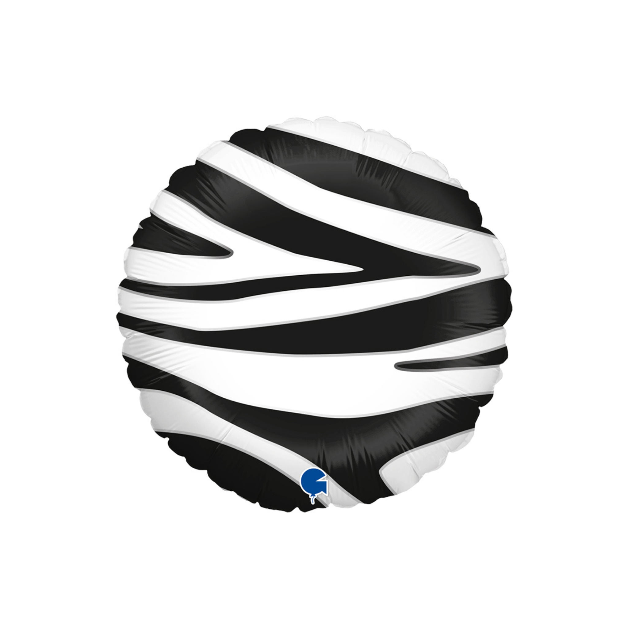 Folienballon Rund Zebraprint -hey-Party.de- Folienballons -#Variante_