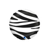 Folienballon Rund Zebraprint -hey-Party.de- Folienballons -#Variante_