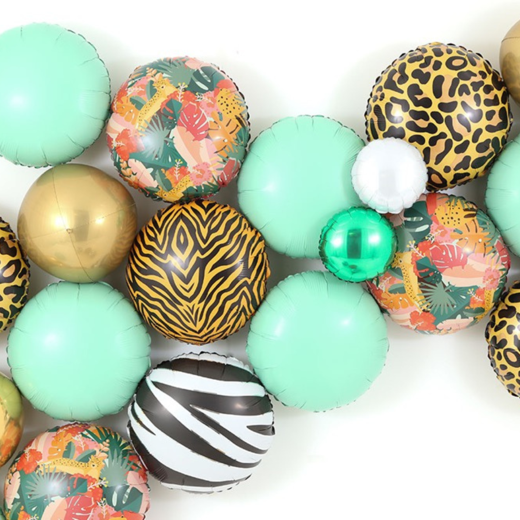 Folienballon Rund Zebraprint -hey-Party.de- Folienballons -#Variante_