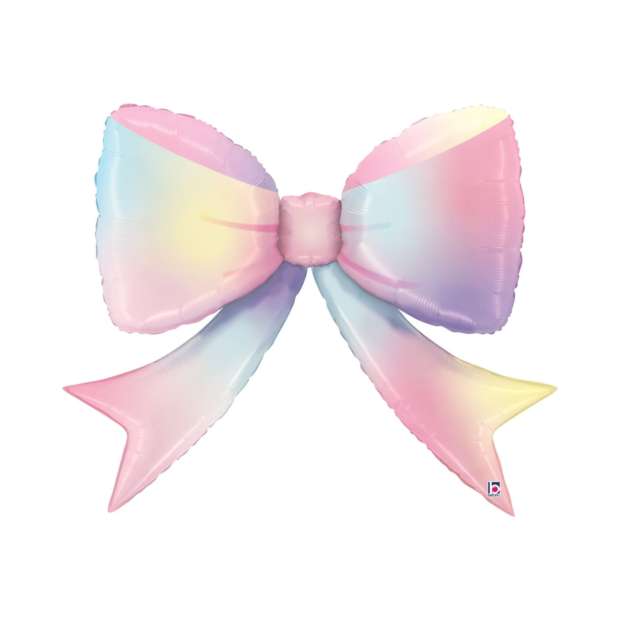 Folienballon Schleife Ombre-Pastell -hey-Party.de- Folienballons -#Variante_