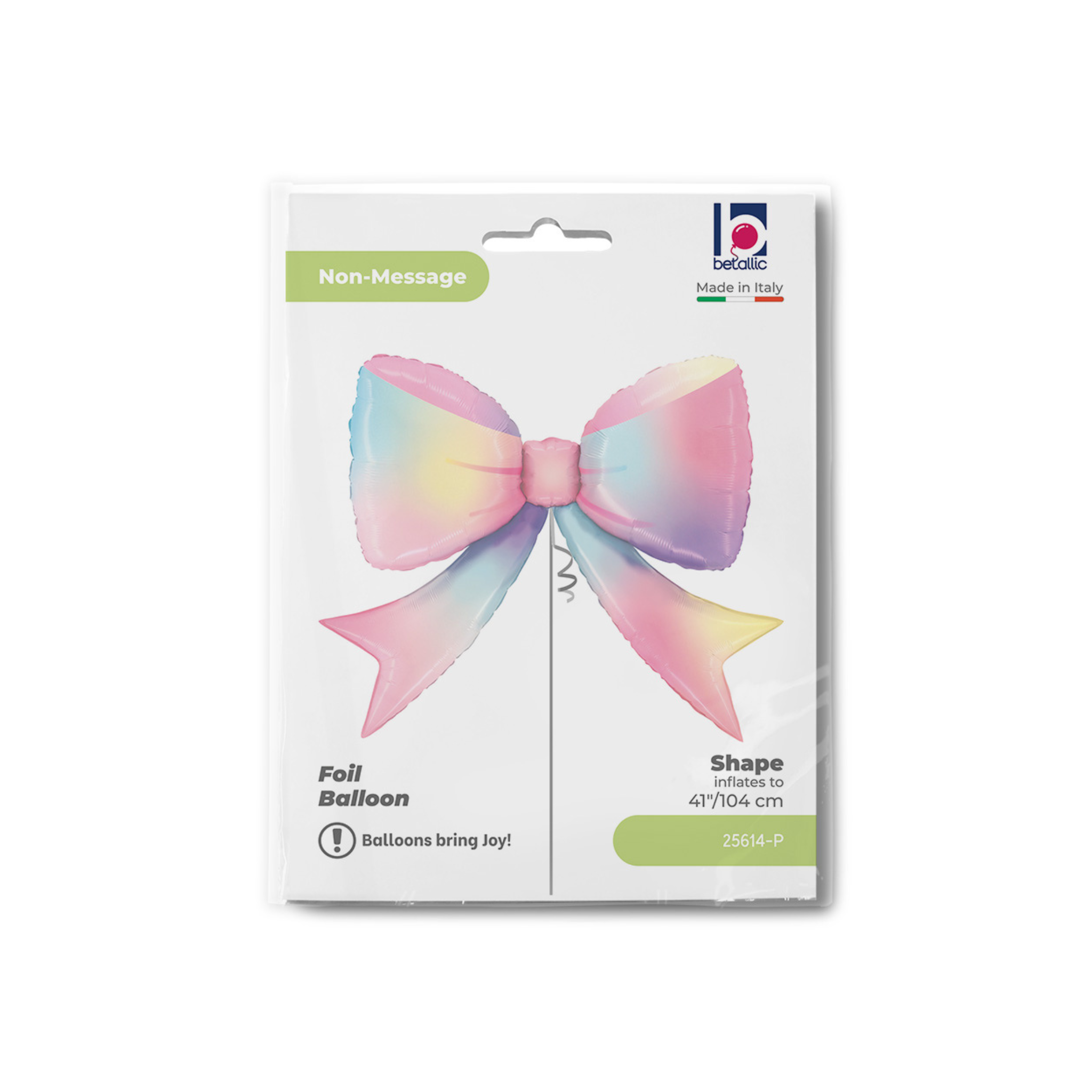 Folienballon Schleife Ombre-Pastell -hey-Party.de- Folienballons -#Variante_