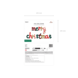 Folienballon Schriftzug "merry christmas" -hey-Party.de- Folienballons -#Variante_