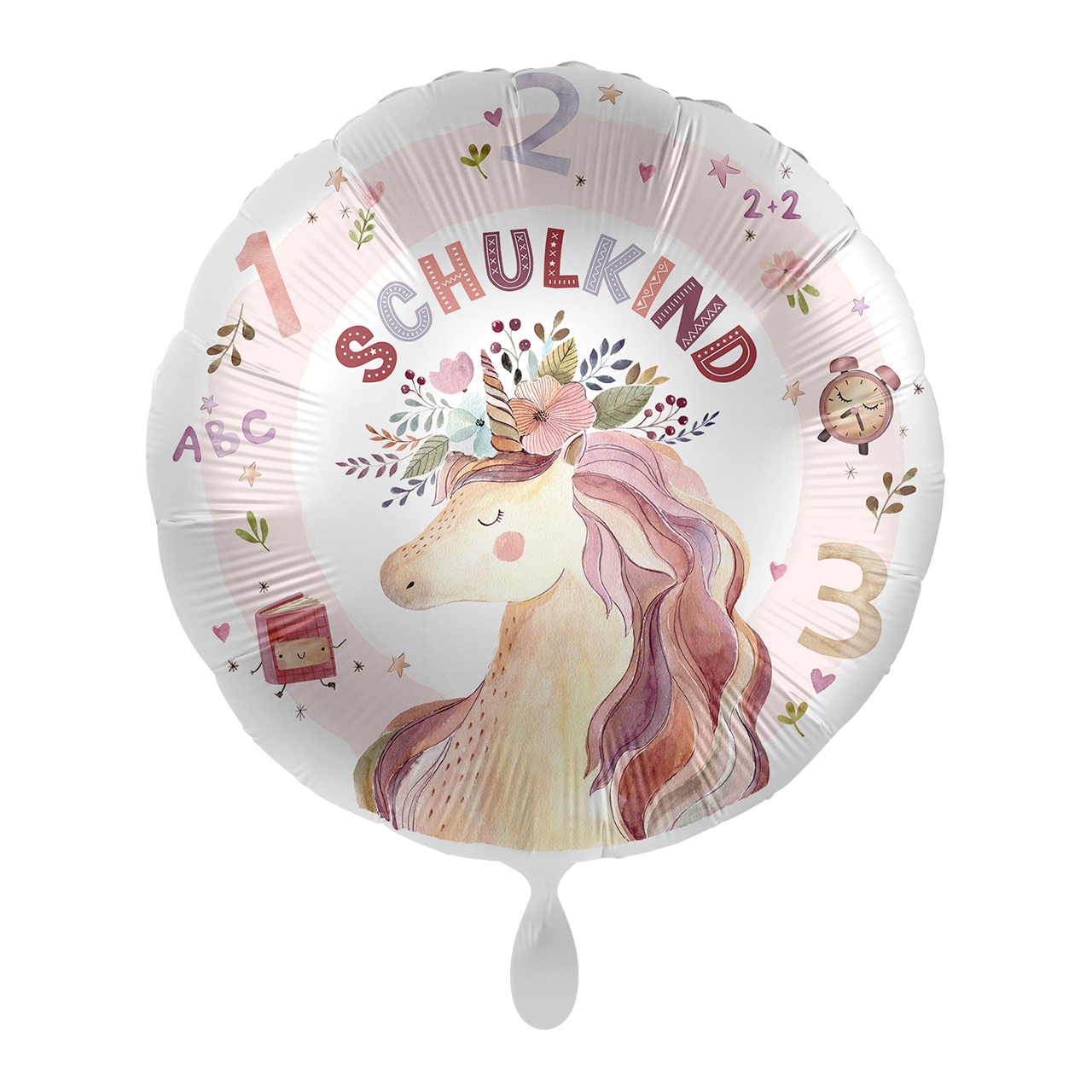 Folienballon "Schulkind" Einhorn -hey-Party.de- Folienballons -#Variante_