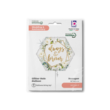 Folienballon Sechseck "Always & Forever" -hey-Party.de- Folienballons -#Variante_