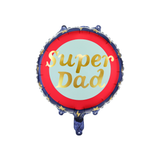 Folienballon "Super Dad" Rund -hey-Party.de- Folienballons -#Variante_