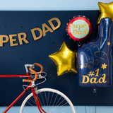 Folienballon "Super Dad" Rund -hey-Party.de- Folienballons -#Variante_