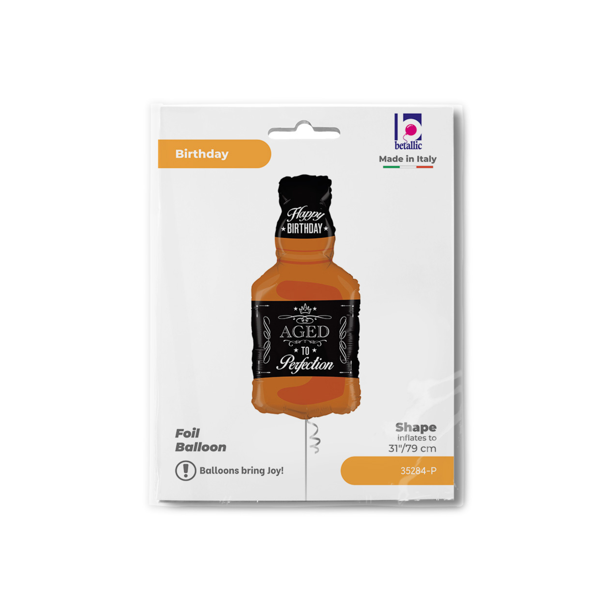 Folienballon Whiskey "Aged to Perfection" -hey-Party.de- Mini Folienballons -#Variante_