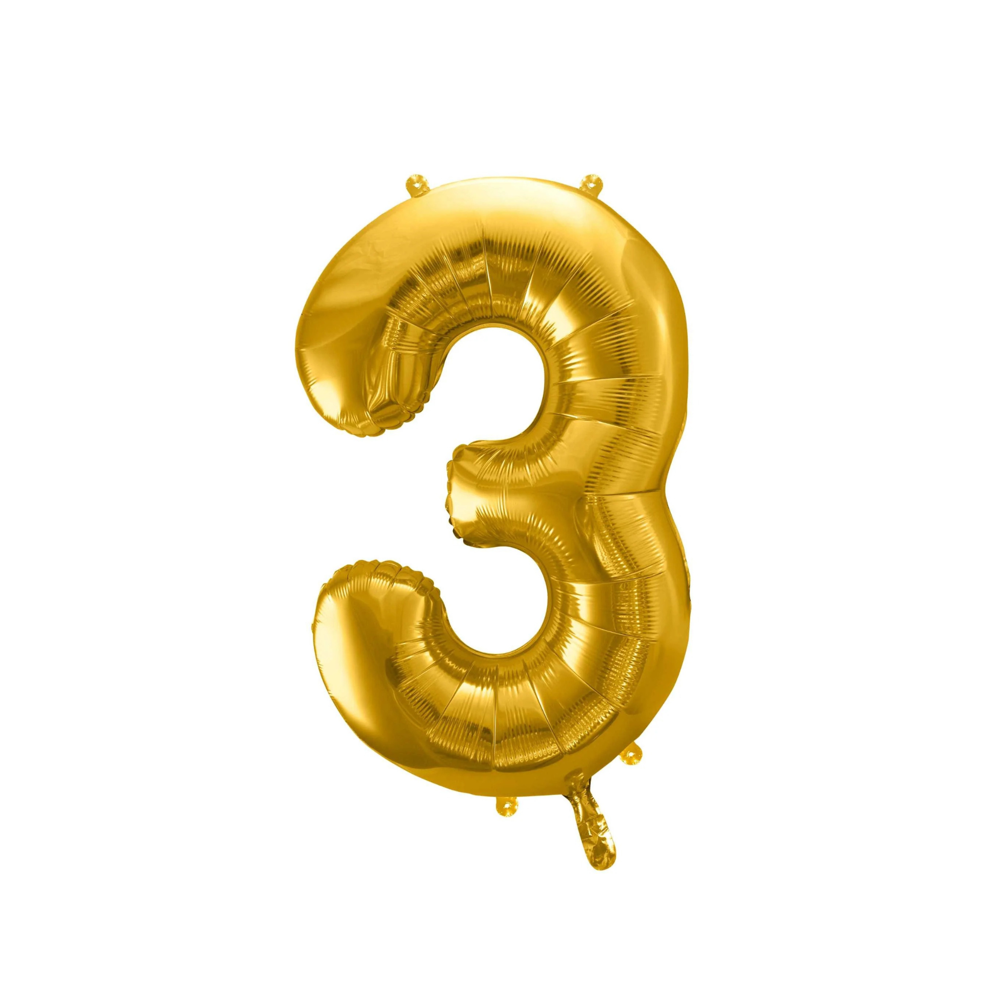 Folienballon XXL Zahl Gold -hey-Party.de- Folienballons -#Variante_ Zahl 3