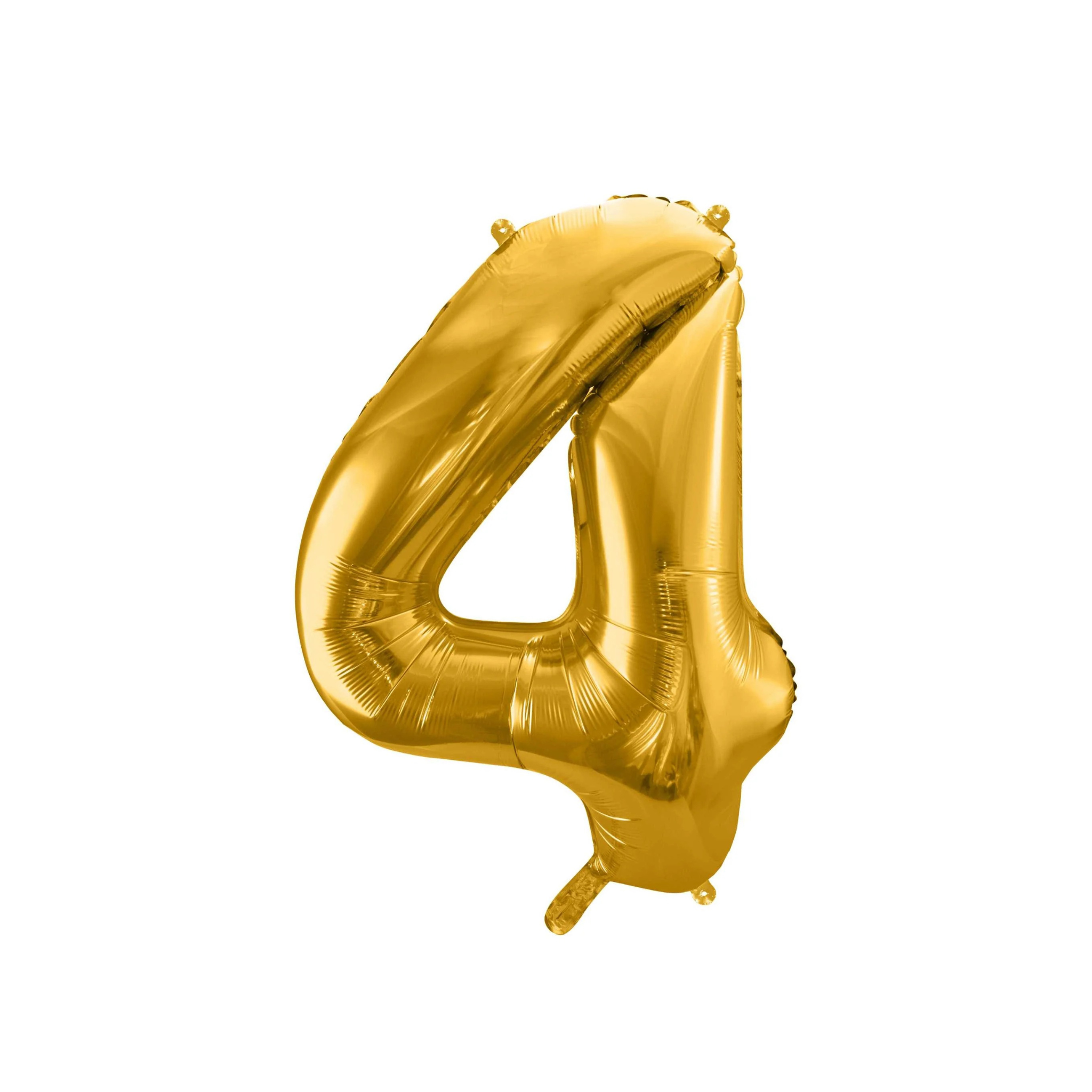 Folienballon XXL Zahl Gold -hey-Party.de- Folienballons -#Variante_ Zahl 4