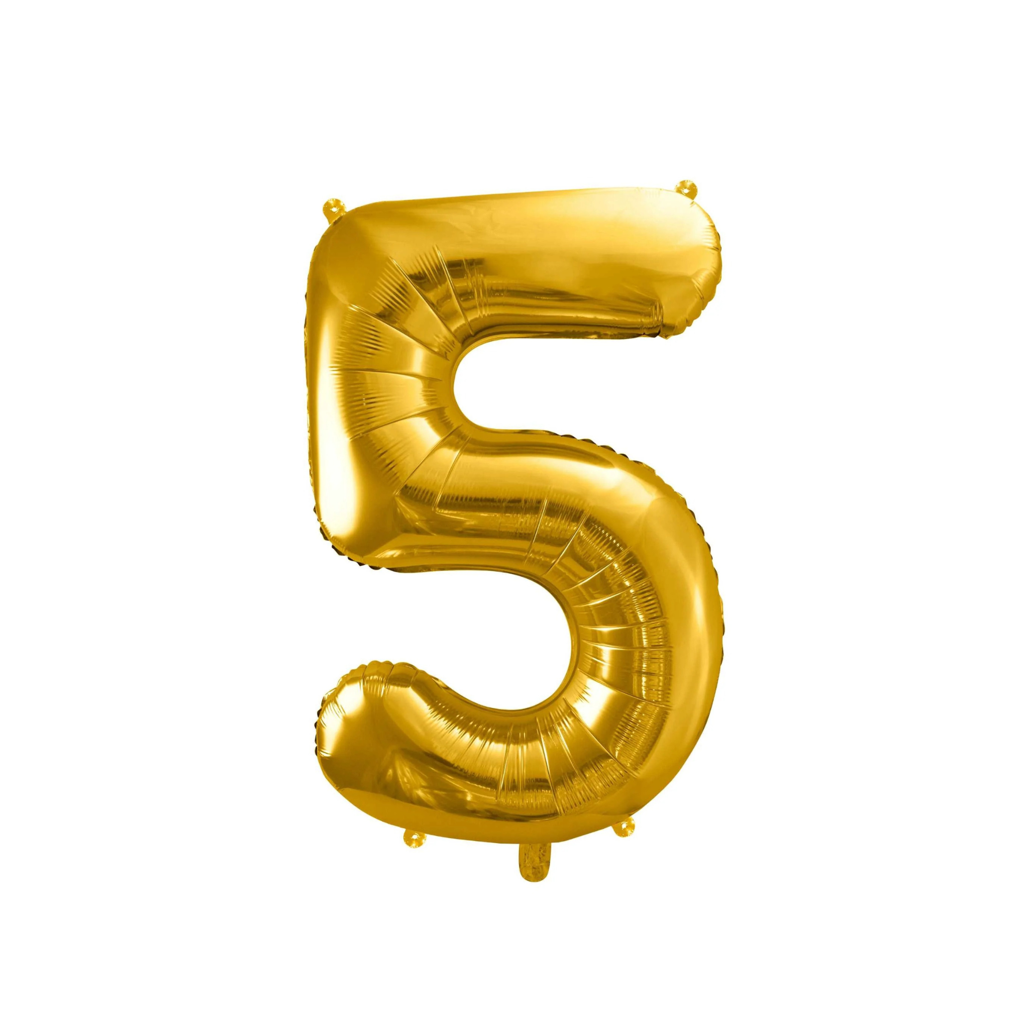 Folienballon XXL Zahl Gold -hey-Party.de- Folienballons -#Variante_ Zahl 5