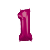 Folienballon XXL Zahl Pink -hey-Party.de- Folienballons -#Variante_ Zahl 1